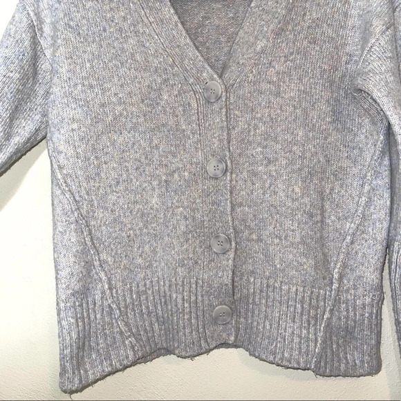 Rachel Zoe Light Purple Marled Button V-neck Sweater Cardigan Small Women’s - Picture 6 of 12